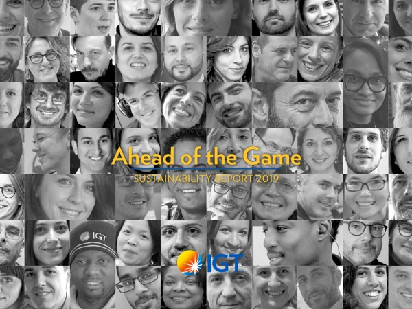 IGT Sustainability Report 2019 cover