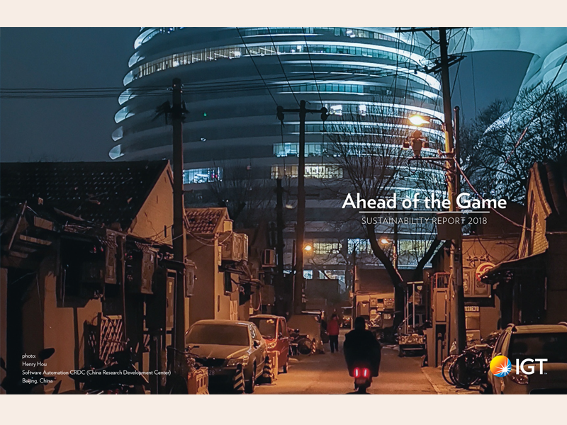 IGT Sustainability Report 2018 cover