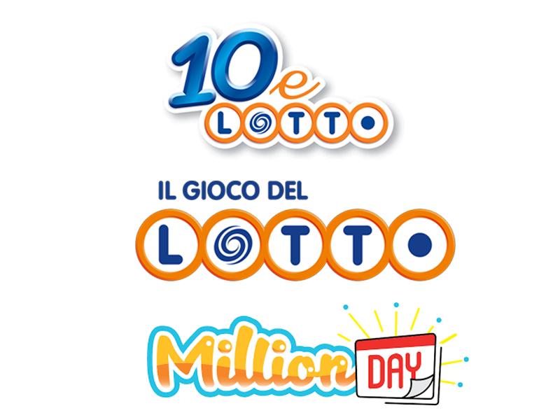 10eLotto (a 5-minute draw), Il Gioco del Lotto, and MillionDay (a 5/55 daily game)