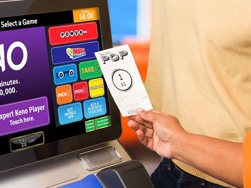 A daily game terminal and ticket