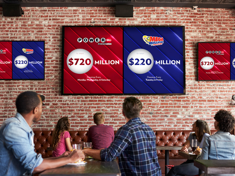 Watching a Powerball digital display