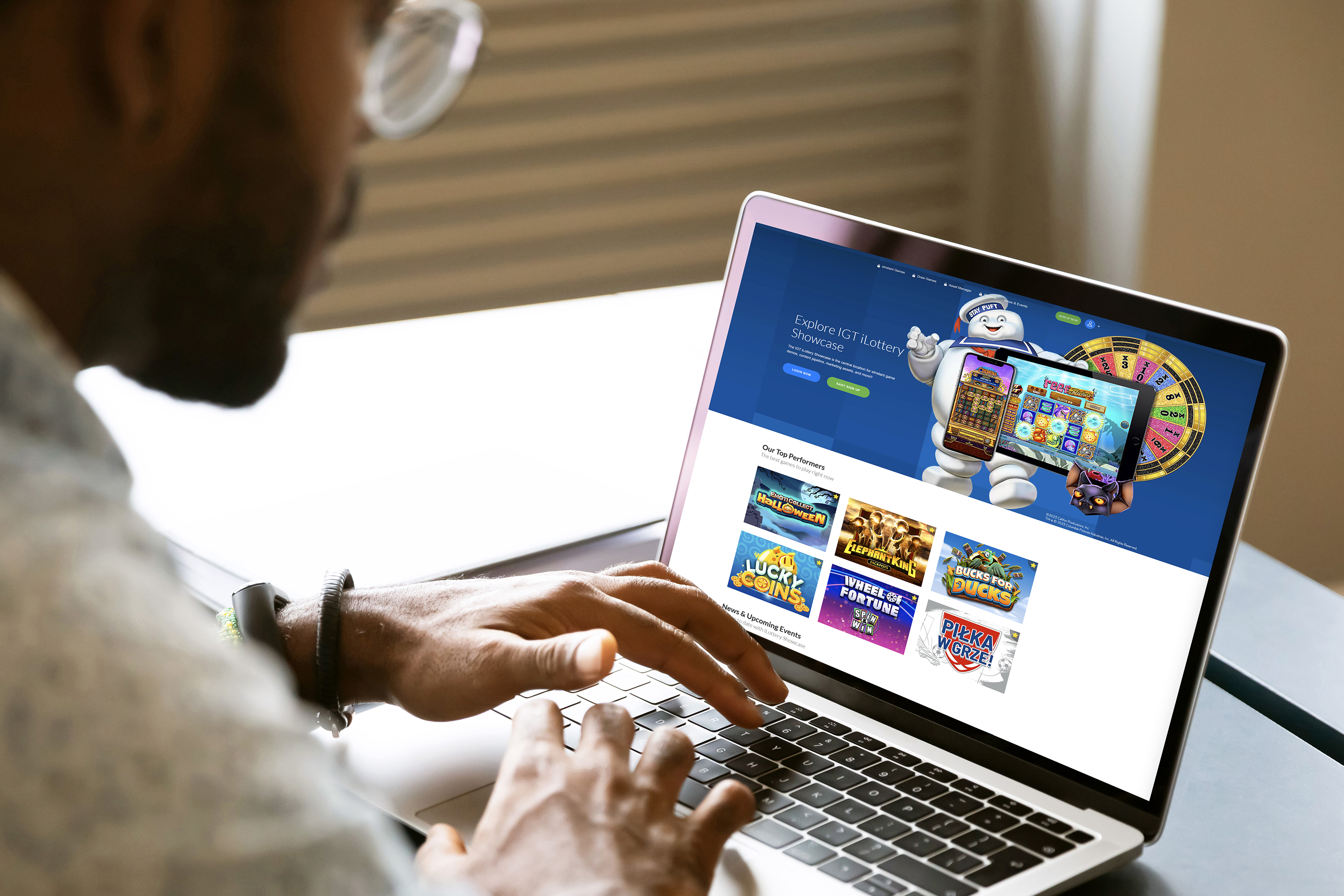 iLottery Showcase Home Screen