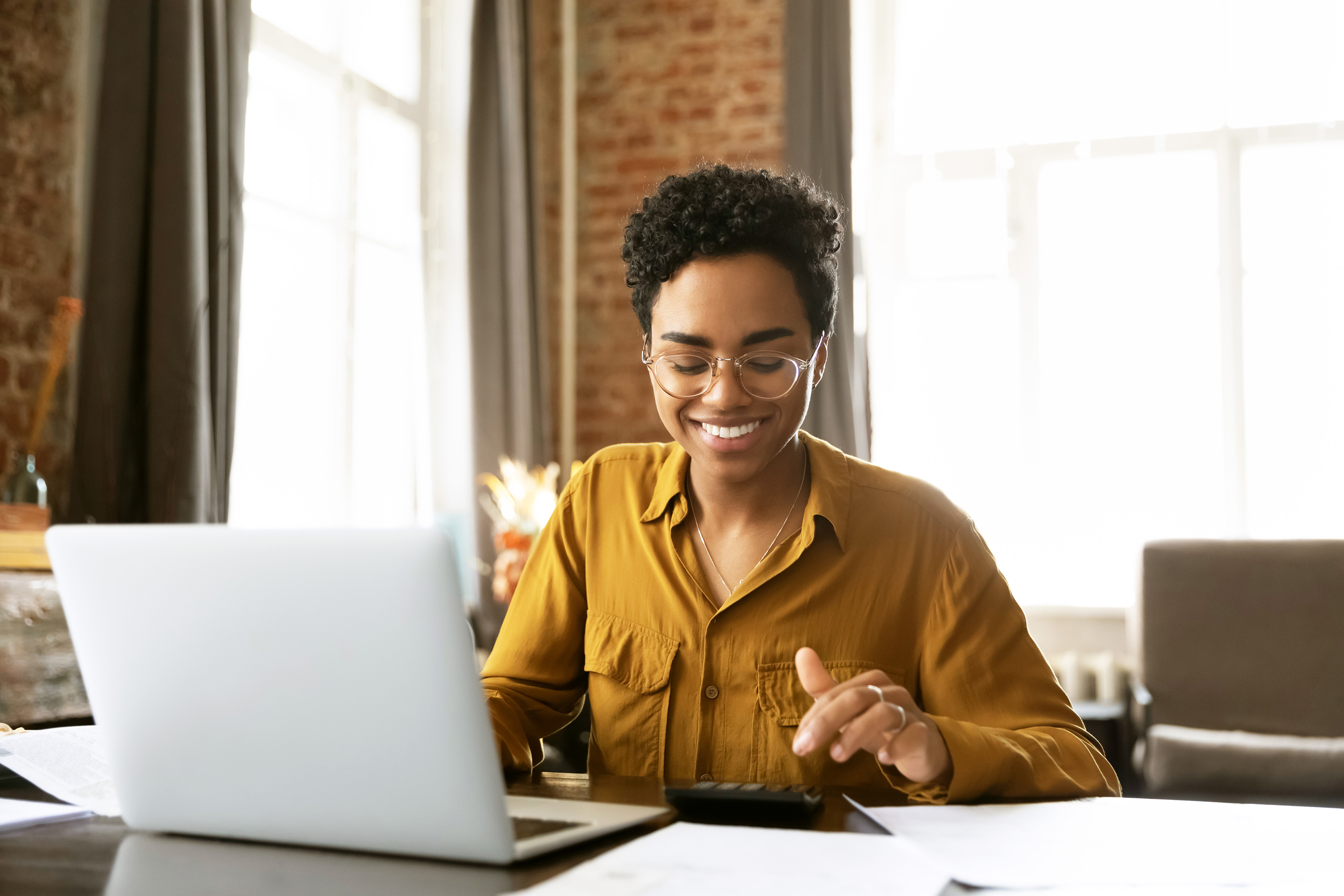 Person working at computer